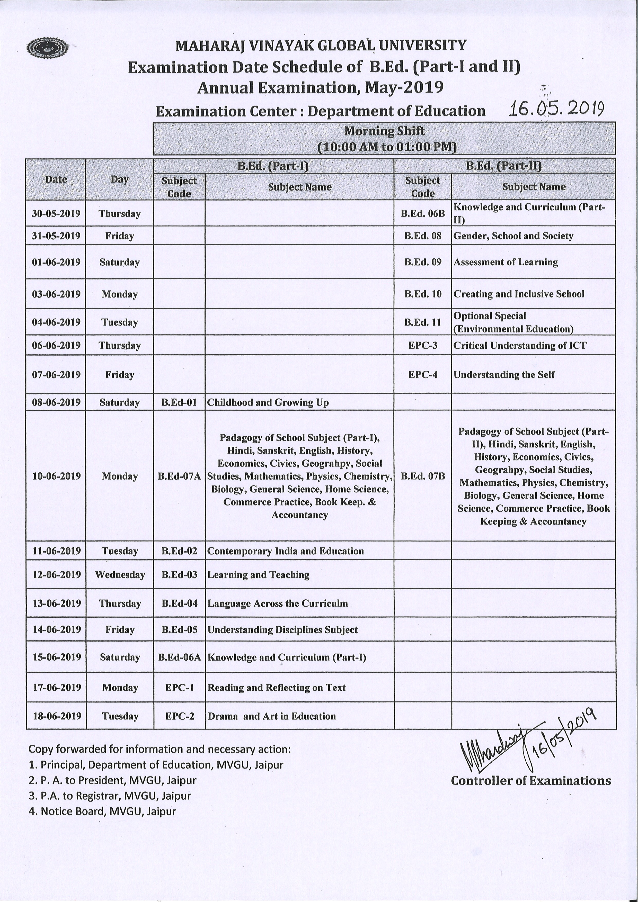 Student Zone - Maharaj Vinayak Global University