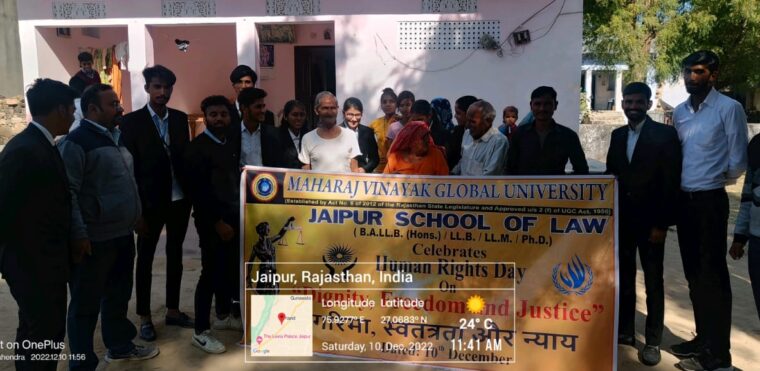 Jaipur School of Law : Human Rights Day, 10 December 2022